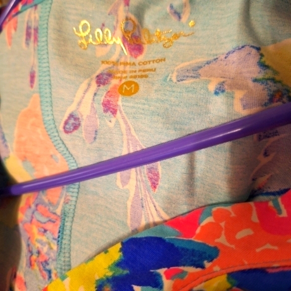 Lilly Pulitzer Shorely Blue Sandstorm Riva Dress Size medium Preppy - Picture 2 of 4